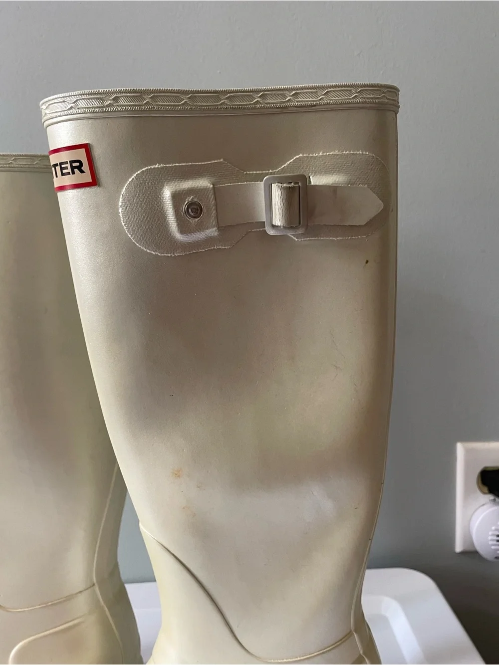 Hunter Orginial Gloss Rainboots - Pearl
